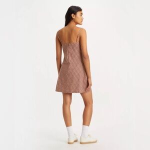 Levi's Brown Checker Mini Dress (NWOT)